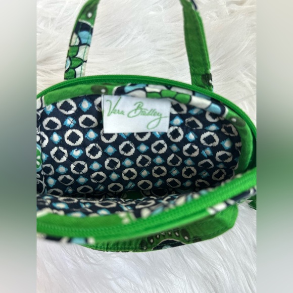 Vera Bradley Tiny Emma Purse Paisley Floral Cupcakes Green - Picture 3 of 3